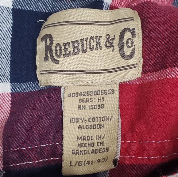Roebuck & Co Plaid Button Down Shirt - Picture 3 of 3